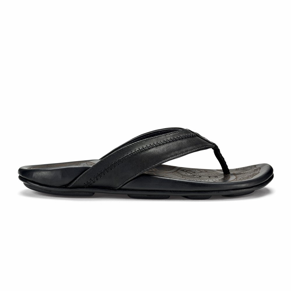 Orange OluKai Hiapo Men\'s Sandals | 76925-PCQZ