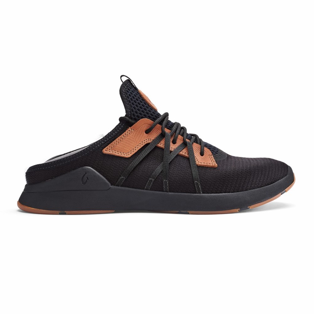 Orange OluKai Mio Lī Men's Sneakers | 46795-QHFS