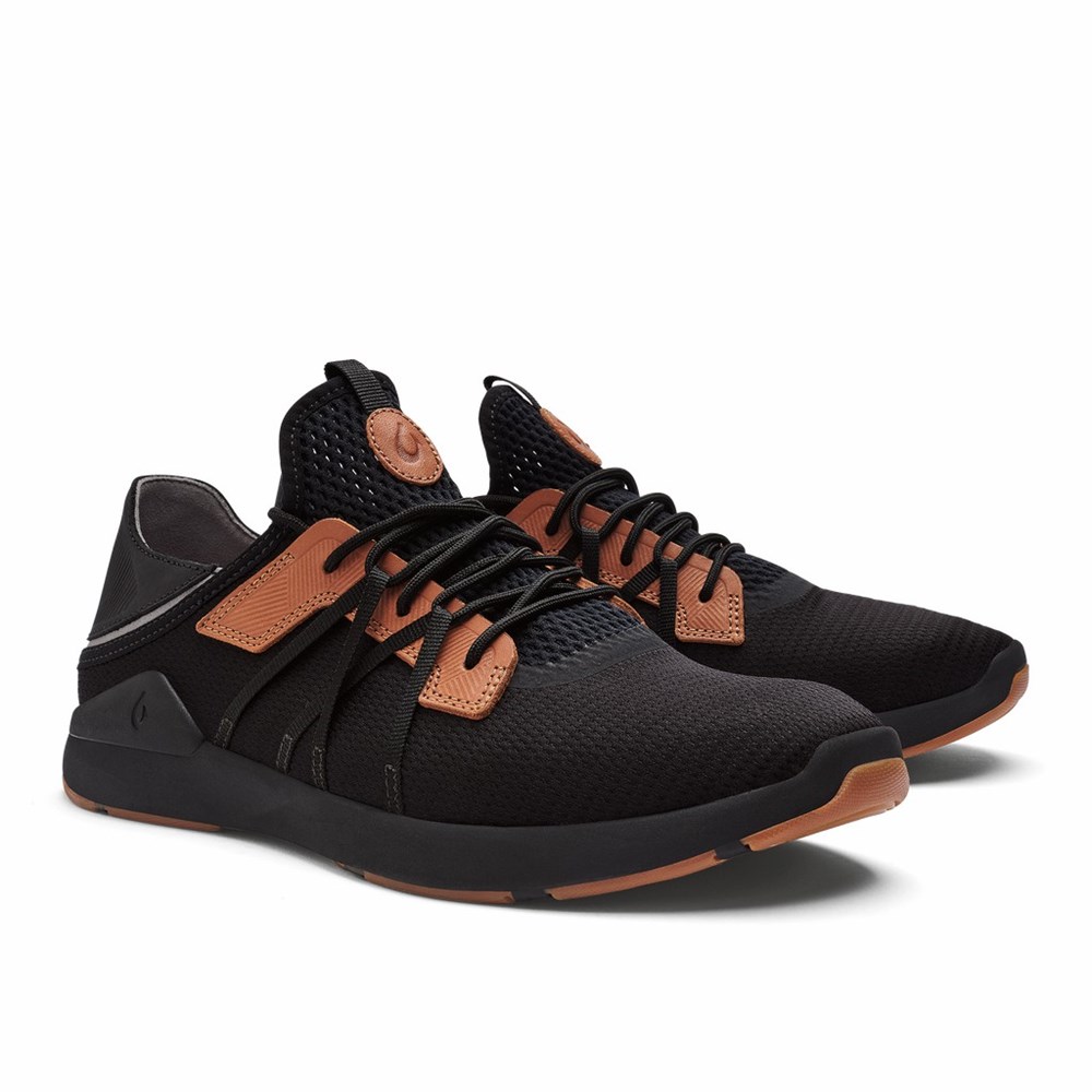 Orange OluKai Mio Lī Men's Sneakers | 46795-QHFS