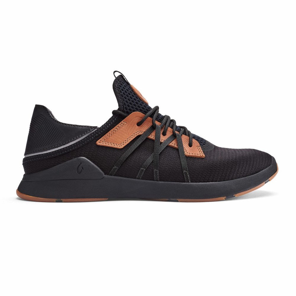 Orange OluKai Mio Lī Men\'s Sneakers | 46795-QHFS