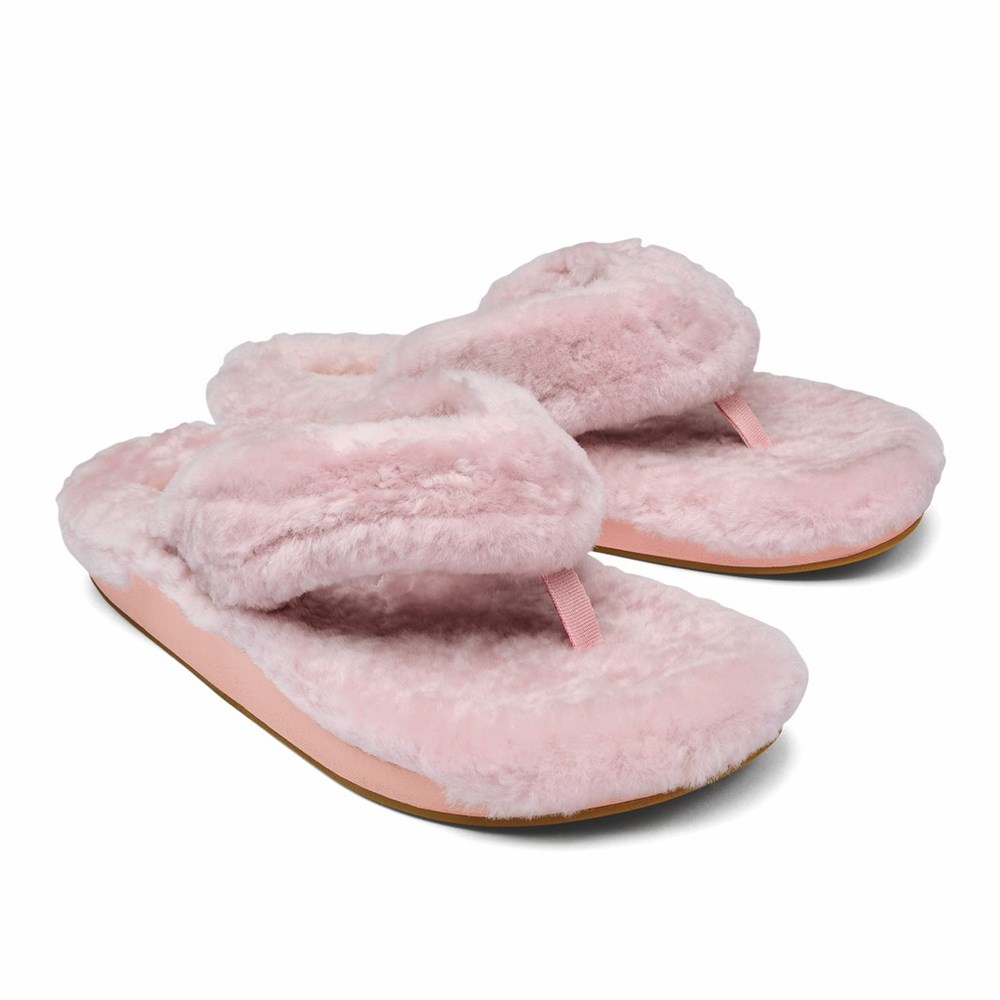 Pink OluKai Kīpe'a Heu Women's Sandals | 92738-XQKF