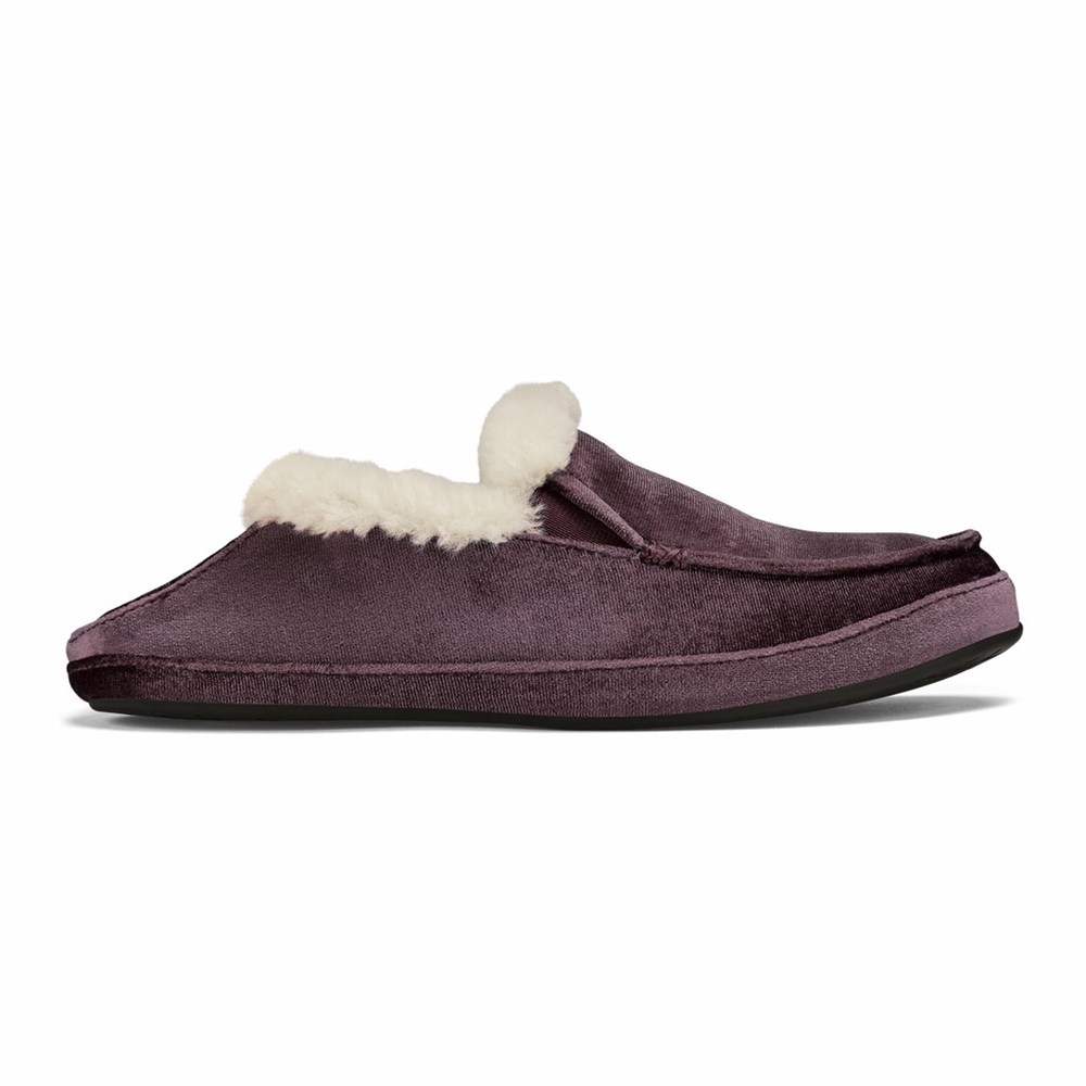 Red OluKai Ku‘una Lānui Women's Slippers | 65219-QGSJ