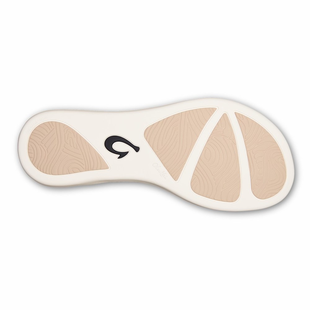 Silver OluKai Ho‘ōpio Hau Women's Sandals | 40358-HGMU