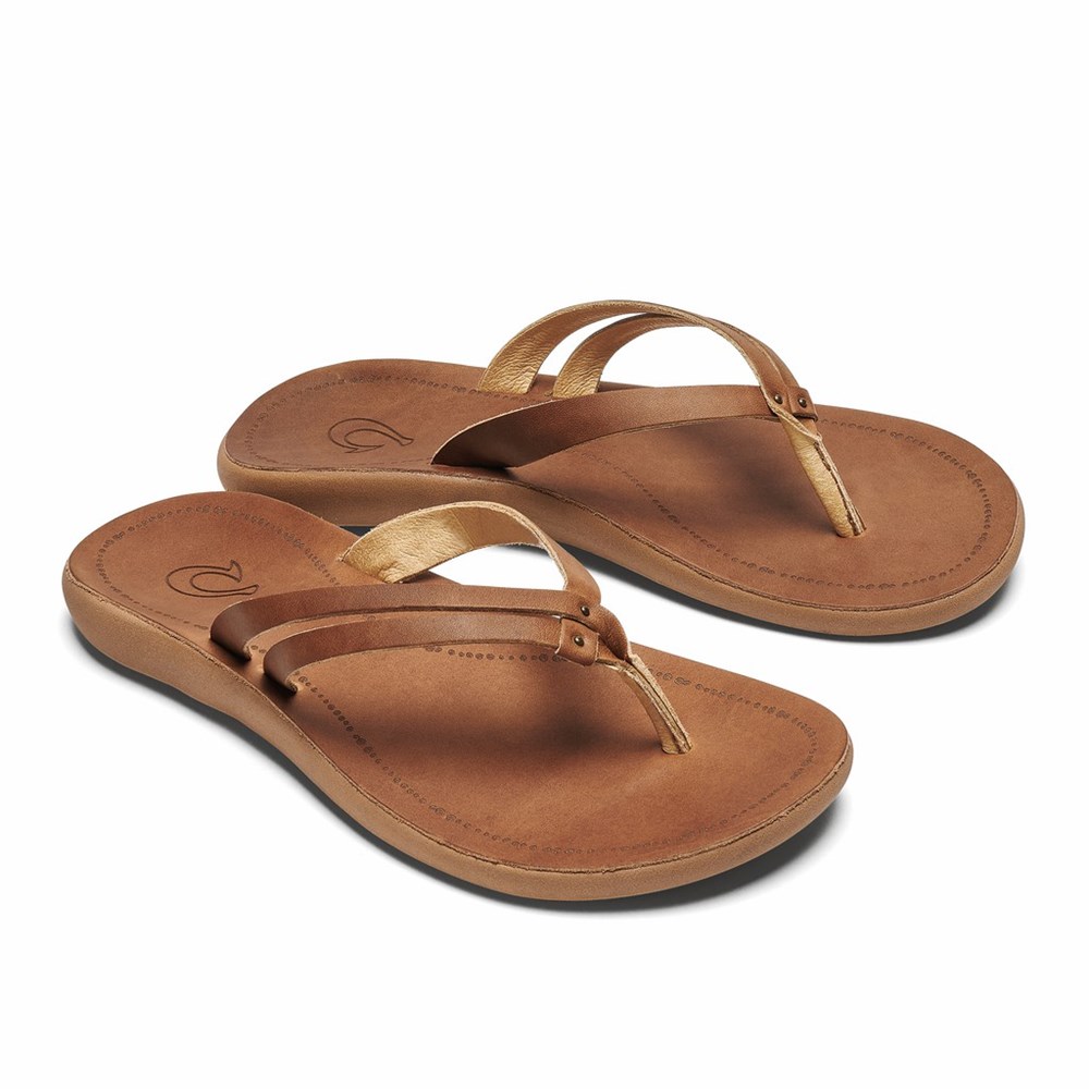 Silver OluKai Kāpehe Luana Women's Sandals | 89261-PRZA