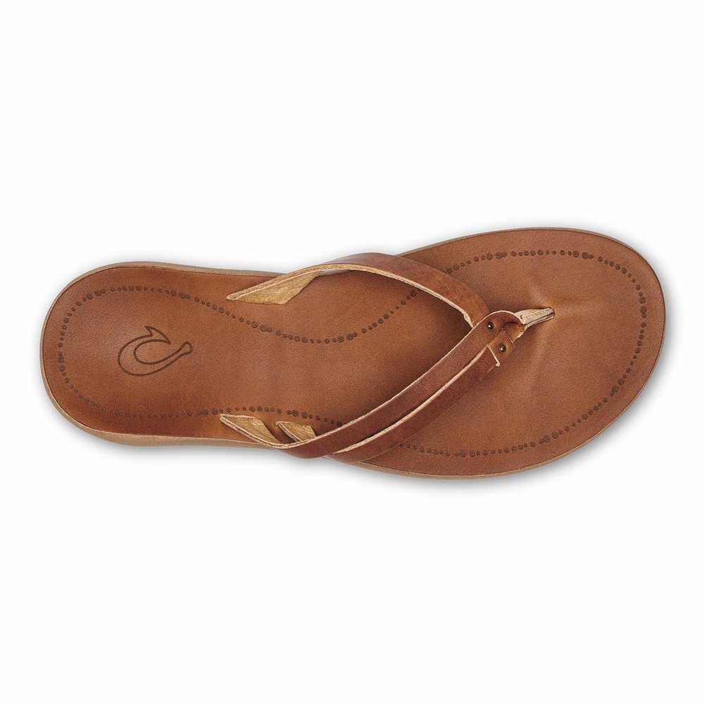 Silver OluKai Kāpehe Luana Women's Sandals | 89261-PRZA