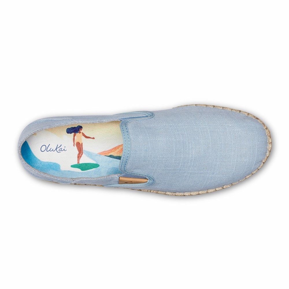 Turquoise OluKai Kaula Pa‘a Kapa Women's Sneakers | 38029-OCQB