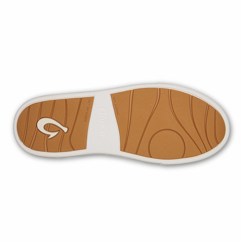 White OluKai Hā’upu Women's Sneakers | 25309-SGUH