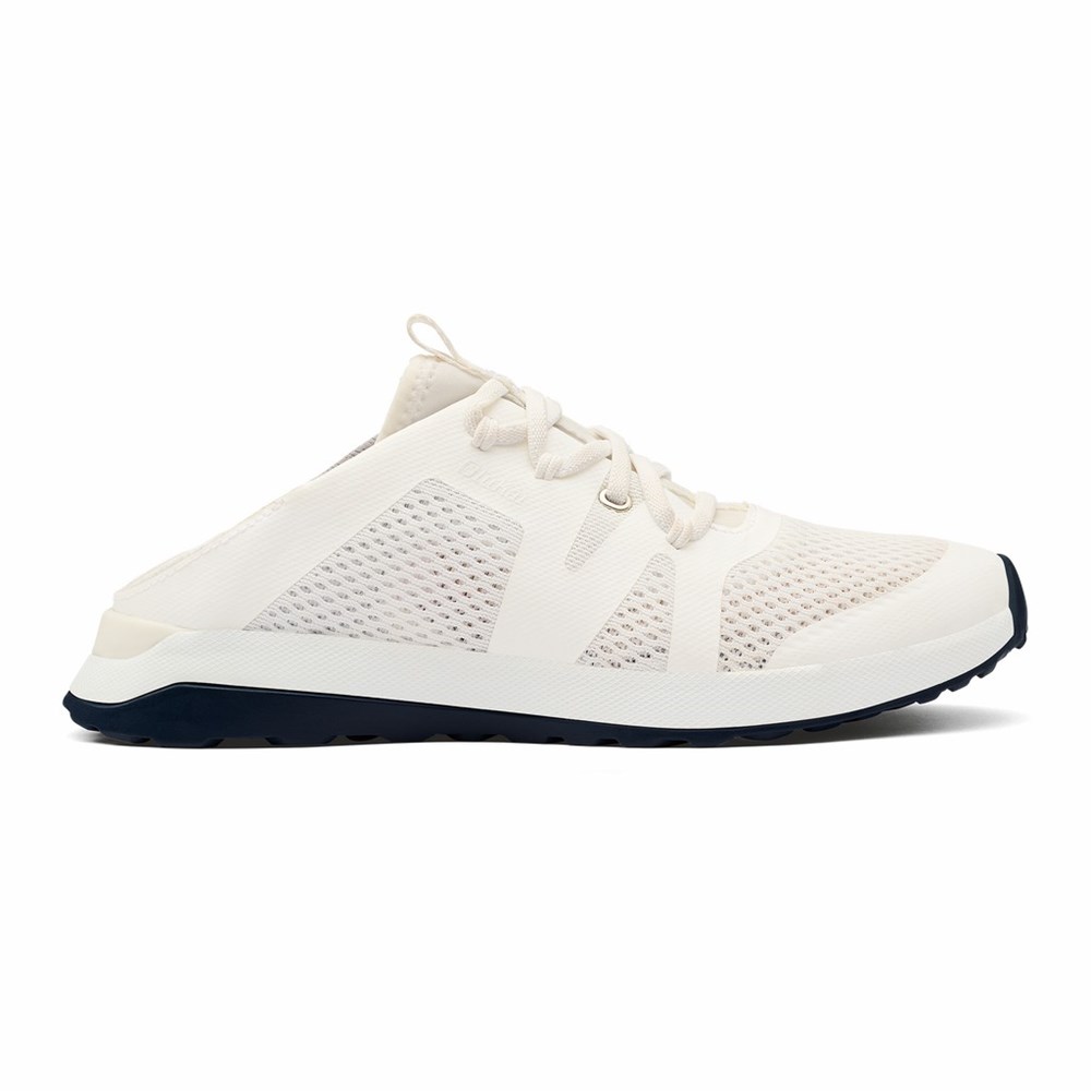 White OluKai Huia Women's Sneakers | 98057-KGNL