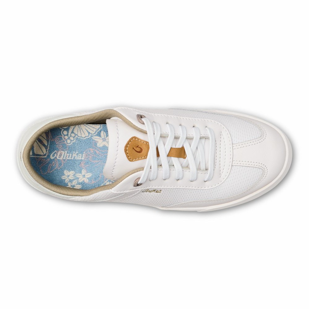 White OluKai Kīlea Women's Sneakers | 71298-JQOS