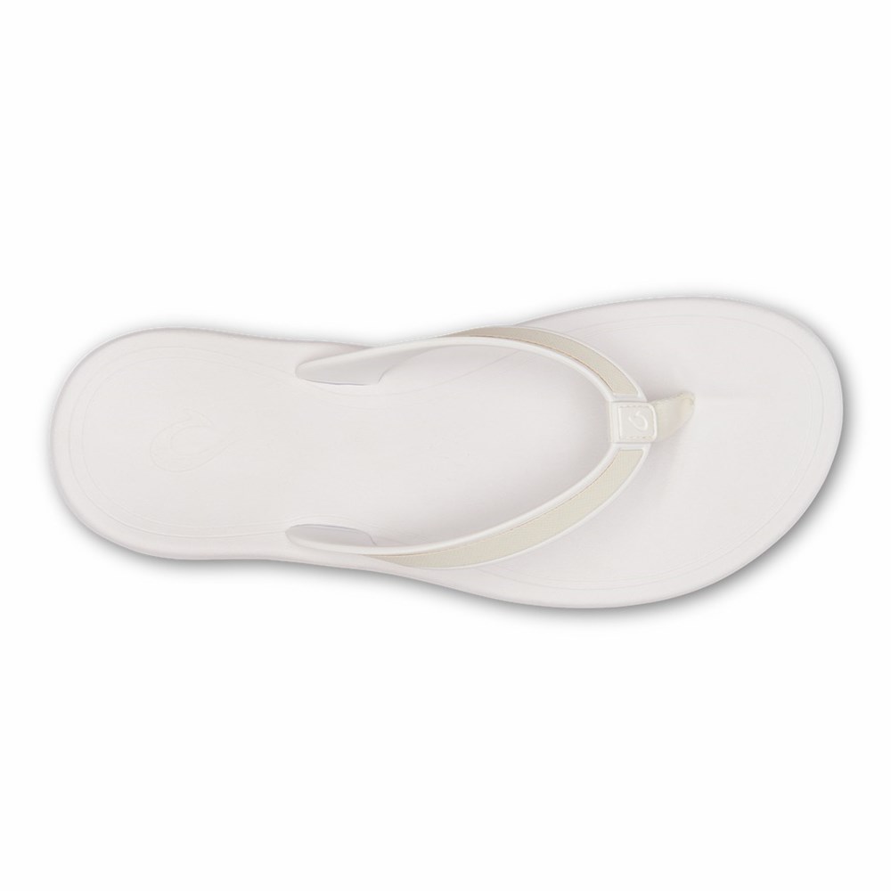 White OluKai Kāpehe Women's Sandals | 26843-AYEB