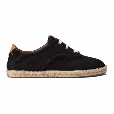 Black OluKai Kaula Pa‘a Lī Women's Sneakers | 04732-GBOY