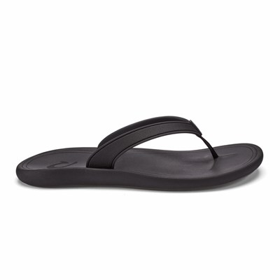 Black OluKai Kāpehe Women's Sandals | 20834-LYAE