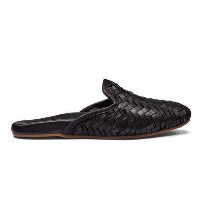 Black OluKai Mi‘i Women's Sneakers | 64983-TFWO