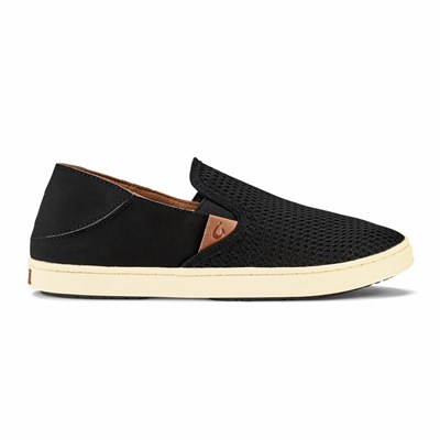 Black OluKai Pehuea Women's Sneakers | 23465-GOUT