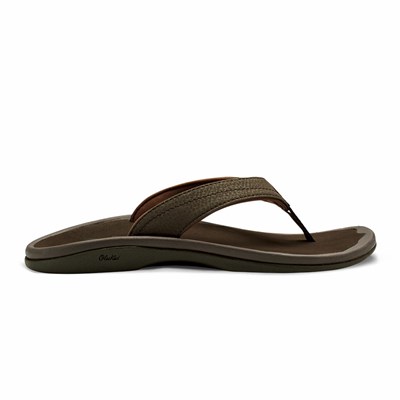 Black OluKai ‘Ohana Women's Sandals | 56382-HVAS