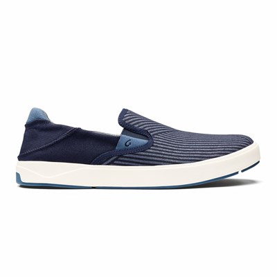 Blue / Indigo OluKai Lae‘ahi Lole Men's Sneakers | 50138-MULN