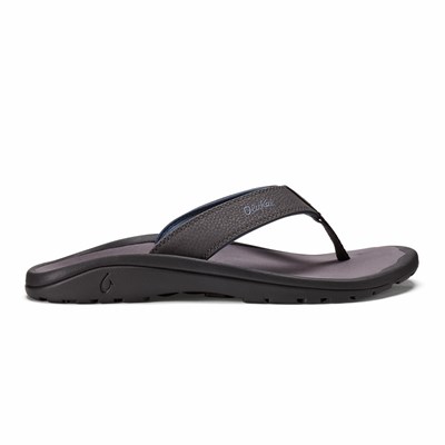 Brown OluKai ‘Ohana Men's Sandals | 70369-ZNFG