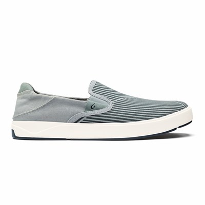 Grey / Grey OluKai Lae‘ahi Lole Men's Sneakers | 83297-DPYH