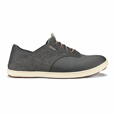 Grey OluKai Nohea Moku Men's Sneakers | 80145-JPHK