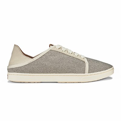 Grey OluKai Pehuea Lī Women's Sneakers | 73291-HSKO