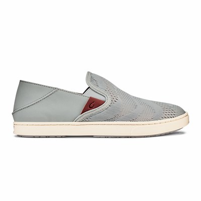 Grey OluKai Pehuea Women's Sneakers | 61479-RMBO