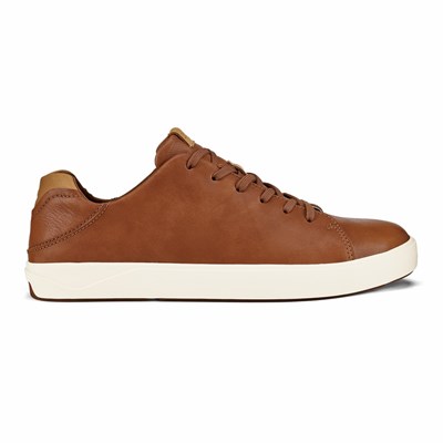 Khaki OluKai Lae‘ahi Lī ‘Ili Men's Sneakers | 57816-JUMZ