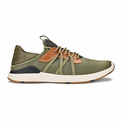 Orange OluKai Mio Lī Men's Sneakers | 41359-FLSK