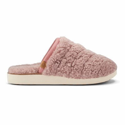 Pink Light Blue OluKai Pūpū Mua Women's Slippers | 81639-RIMO