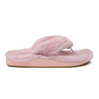 Pink OluKai Kīpe'a Heu Women's Sandals | 92738-XQKF