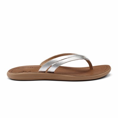 Silver OluKai Kāpehe Luana Women's Sandals | 03519-FMXS