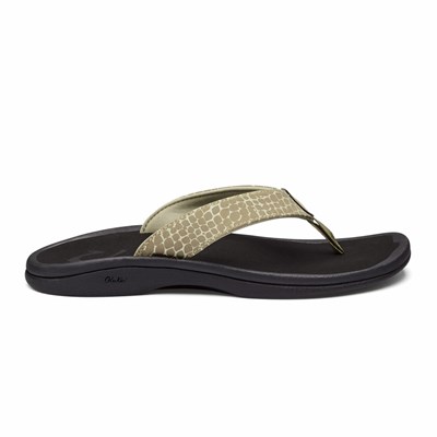 White OluKai ‘Ohana Pa‘i Women's Sandals | 23958-BJIV